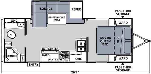 Floor plan of the Apex Ultra-Lite 232RBS