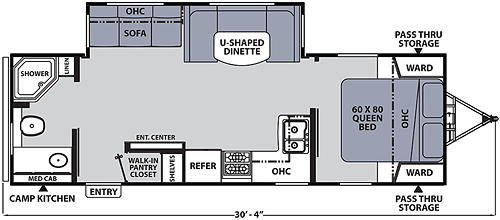 Floor plan of the Apex Nano 265RBSS