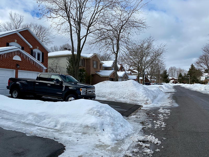 Lot's of snow as we get ready to leave for our March trip to Florida.