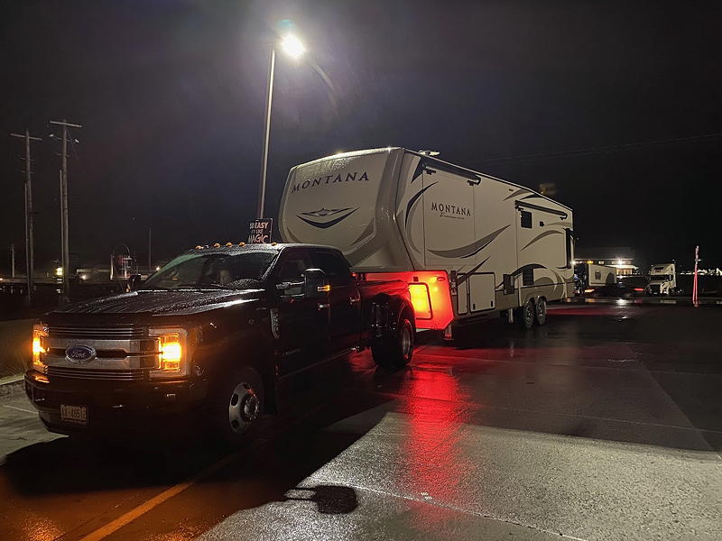 We're parked at a Sheetz truck stop in Southampton Township, PA, because the Pennsylvania rest areas on I-81 and elsewhere are closed due to COVID-19.