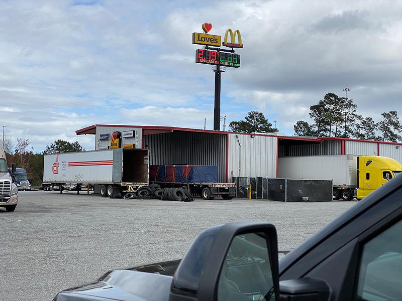 Trucks can get new tires and minor repairs at some Love's Travel Stops.